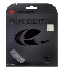 Solinco Confidential Tennis Racket String 12.2m Set - Dark Silver