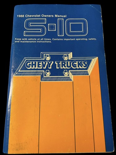 1988 chevrolet owners - owners, manual