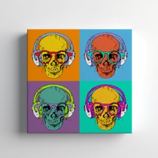 Colourful Skulls Pop Art