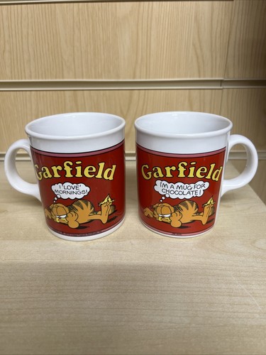 Garfield vintage mugs - mugs, x2