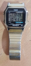 Timex Classic Gold Indiglo Digital Watch