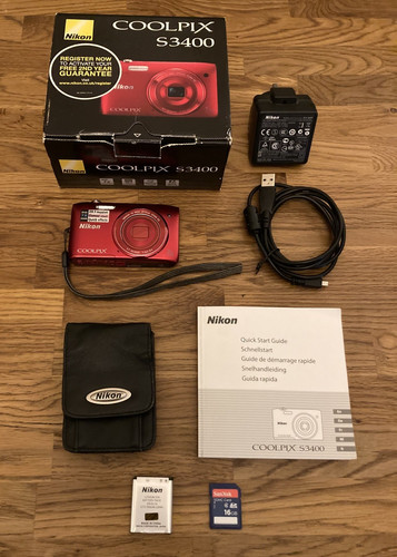 Nikon coolpix s3400 mp - nikon, 20.1
