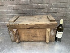 Old Pine Chest, Vintage Wooden Storage Trunk, Blanket Box, Coffee Table.