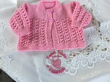 Hand Knitted Baby Matinee Coat 