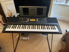 Yamaha PSR E343 Electric Keyboard Piano + Stand, Carry Bag & sheet music holder