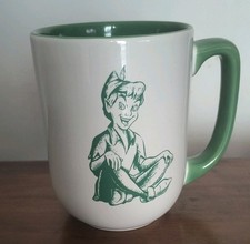 Disney Parks Original PETER PAN NEVER GROW UP Coffee Mug.