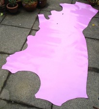 Pink Real Leather Skin / Half Hide ~ Ideal for crafts etc!