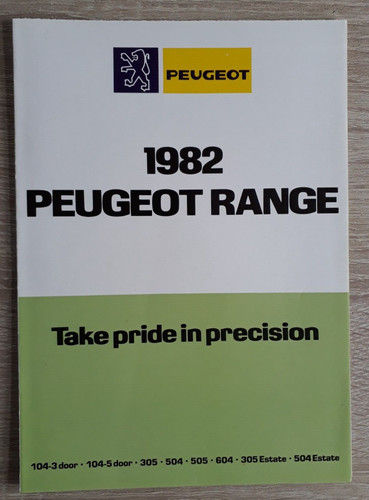Peugeot range brochure 1982 - brochure,