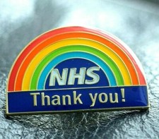 Nhs rainbow thank you enamel - nhs,
