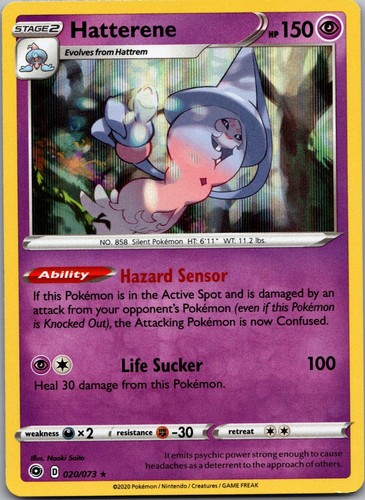 Hatterene 020 073 holo - hatterene, rare