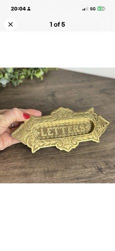 Brass victorian style letter - brass,