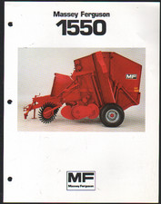 Massey Ferguson "MF 1550" Round Baler Brochure Leaflet
