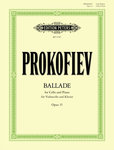 Ballade for cello piano - for,