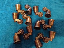 Vintage Brass Casters X 12