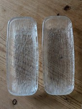 2 Vtg 70s Corn On The Cob/Melon/Banana Split Glass Plates