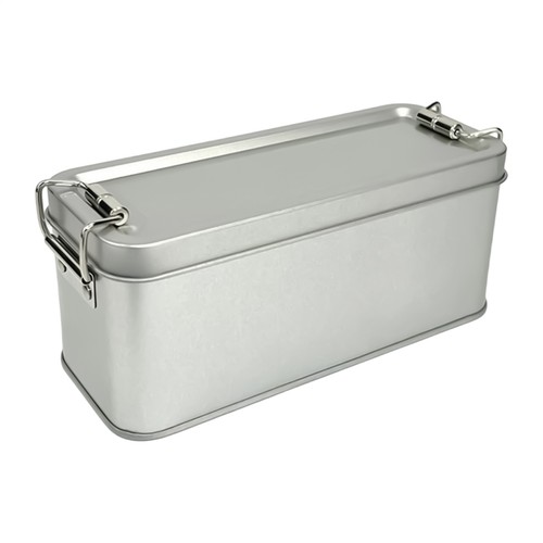 Tin box rectangular empty - tin,