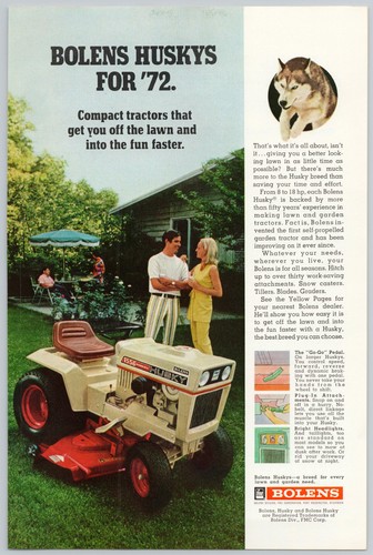 1972 bolens husky - husky, tractor