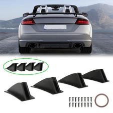 4Pcs Rear Bumper Lip Diffuser Shark Fin Spoiler Wing Lip For Audi TT 8J 8N MK1