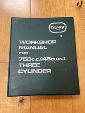 Triumph Trident Workshop Manual T150R & T150RV original 1972 + 1973 Supplement