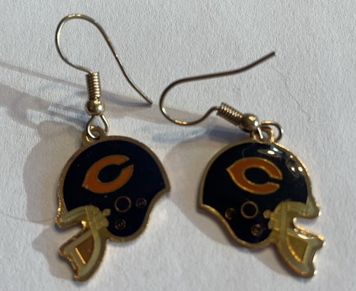 Earrings nfl football chicago - football,