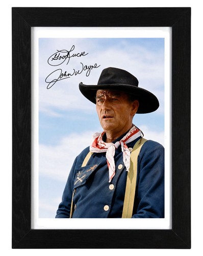 John wayne signed - wayne, autograph