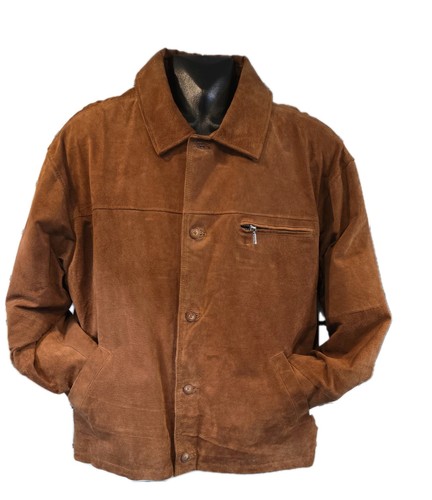 Mens suede leather - jacket,