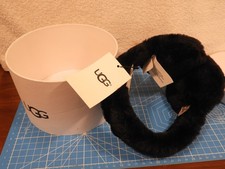 UGG AUSTRALIA BLACK FAUX FUR