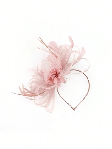 Flower feather hair - feather, hat