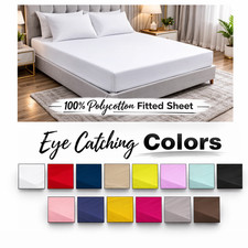 Fitted Sheet Polycotton Plain