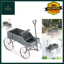 Decorative Wooden Wagon Garden