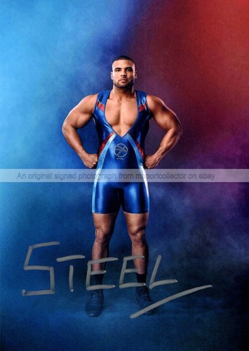 Bbc gladiators steel signed - gladiators,
