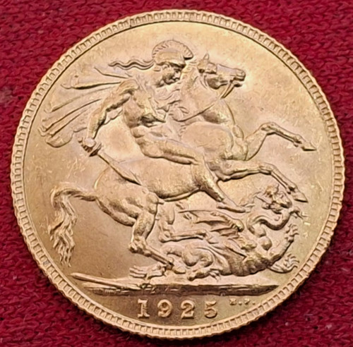 Gold sovereign aunc - gold, 1925