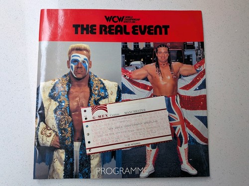 Wcw the real event programme - wcw,