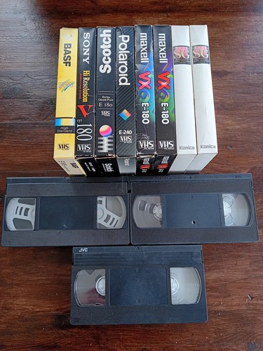Vhs tapes blank recordeable - tapes,