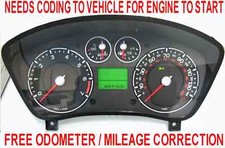 MK6.5 FORD FIESTA FUSION DASH CLOCKS SPEEDO INSTRUMENT CLUSTER 6S6T 10849 FD