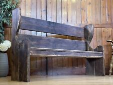Long Very Rustic Monks / Church Style Pew  Reclaimed Wood Hallway Bench