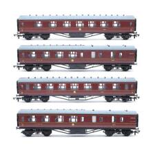 DAPOL 'OO' GAUGE RAKE OF 4 LMS MAROON ASSORTED COMP/ CORRIDOR BRAKE COACHES