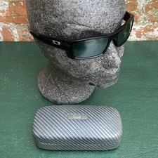 Oakley Gascan S Sunglasses Polished Black Polarized 57/17 + Square O Case USA