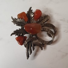 Vintage Scottish Brooch Agate