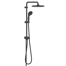 Grohe Mixer Shower Diverter Kit Exposed Black 2 Spray Patterns Twin Round Head