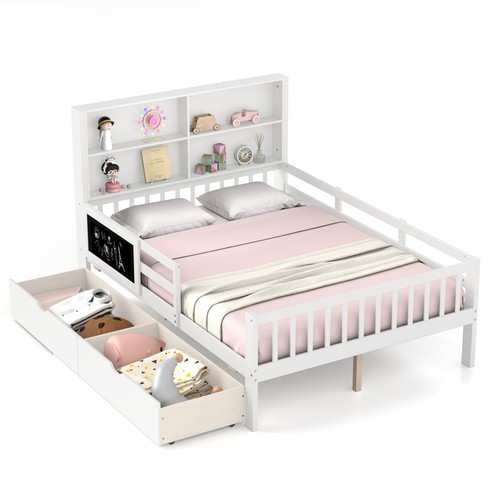 Double wooden kids - double, bed