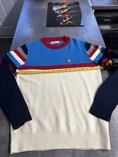 Retro Fila Jumper Small Cream