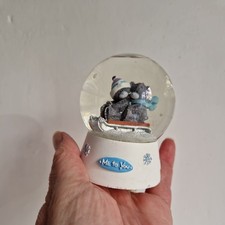 Me To You Tatty Teddy Carte Blanche Snow Globe Christmas ornament bears sledging