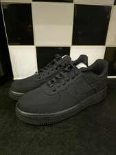 New: Nike Air Force 1 Low Unlocked by You Custom Shoes All Black Size UK 9