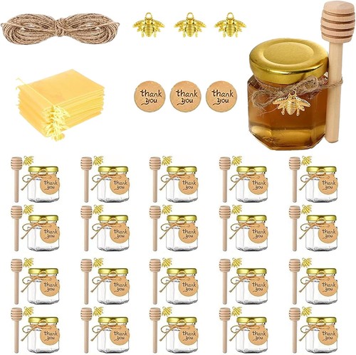Pack mini honey jars - 20, jars,