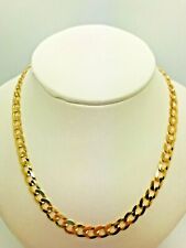 9ct Yellow Solid Gold Curb Chain – 5.8mm - 24" - CHEAPEST ON EBAY