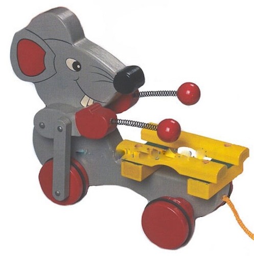 Wooden toddler pull along - wooden, toys