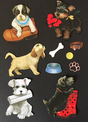 Super cute die cut puppies - super,