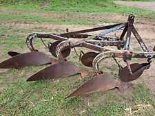 RANSOMES 3 Furrow Conventional Vintage Plough c/w discs
