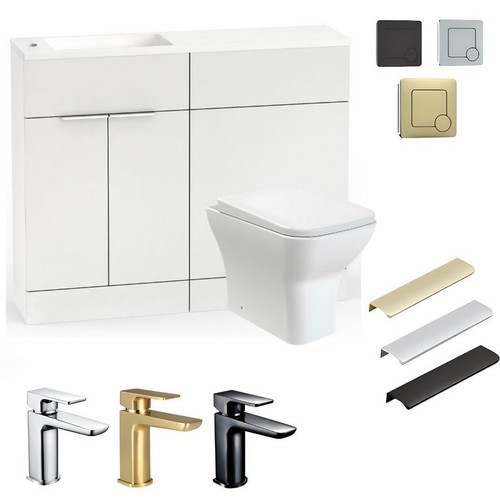 1000mm white vanity wc - 1000mm,